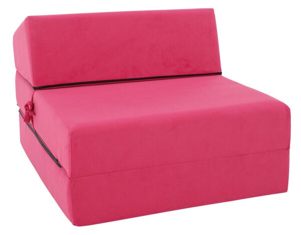 Összecsukható matrac/fotel, 2v1, rózsaszín magenta, PELOS