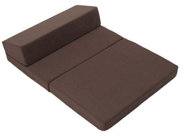 Összecsukható matrac/fotel, 2v1, barna Taupe, VEDIS