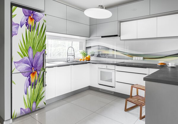Hűtő matrica Orchid és pálmák
