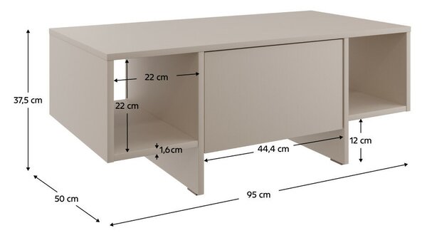 Dohányzóasztal, kasmír, STANDO STD02