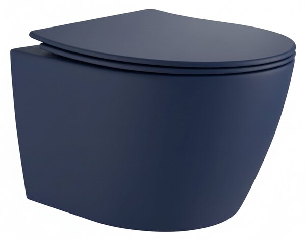 Welland Capri Tornado fali WC csésze + soft-close slim WC ülőke - kék
