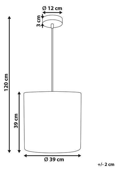 Függőlámpa LUAPULA Papírzsineg Természetes