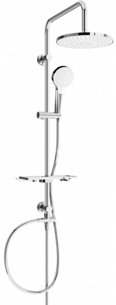 Mexen T05 zuhanygarnitúra felső fejjel 22,5 cm, króm / fehér, 798050593-00
