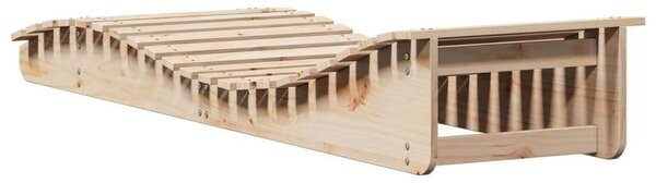 VidaXL Fenyőfa Napozóágy - 2 db - 205x60x31,5cm