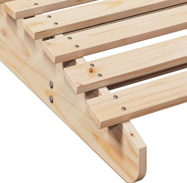 VidaXL Fenyőfa Napozóágy - 2 db - 205x60x31,5cm