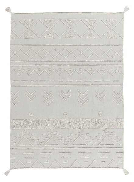 Fehér mosható kézi szövésű pamut szőnyeg 170x240 cm Tribu Natural – Lorena Canals