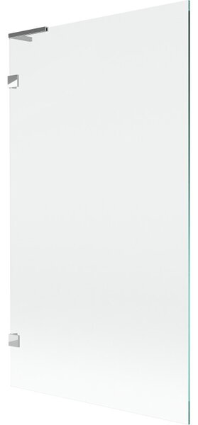 Mexen, Mexen Lunar L 1 szárnyú kádparaván 100 x 150 cm, átlátszó, króm - 897L-100-000-01-00