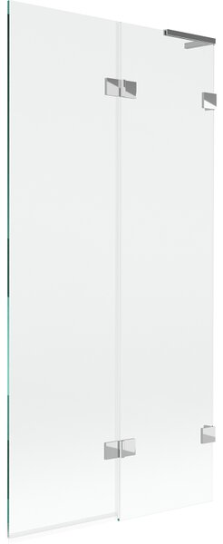 Mexen Lunar L, kétszárnyú kádparaván jobb oldali 90 x 150 cm, átlátszó üveg, króm, 897L-090-100-01-00-P