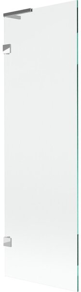 Mexen, Mexen Lunar L 1 szárnyú kádparaván 60 x 150 cm, átlátszó, króm - 897L-060-000-01-00