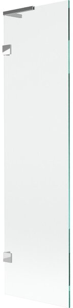 Mexen, Mexen Lunar L 1 szárnyú kádparaván 50 x 150 cm, átlátszó, króm - 897L-050-000-01-00
