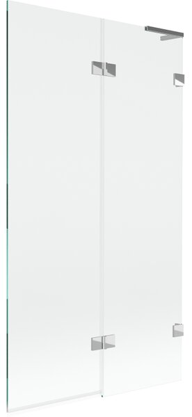 Mexen Lunar L, kétszárnyú kádparaván jobb oldali 100 x 150 cm, átlátszó üveg, króm, 897L-100-100-01-00-P