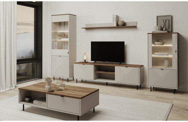 TV asztal, kasmír/castello tölgy, EYCO 2D/180