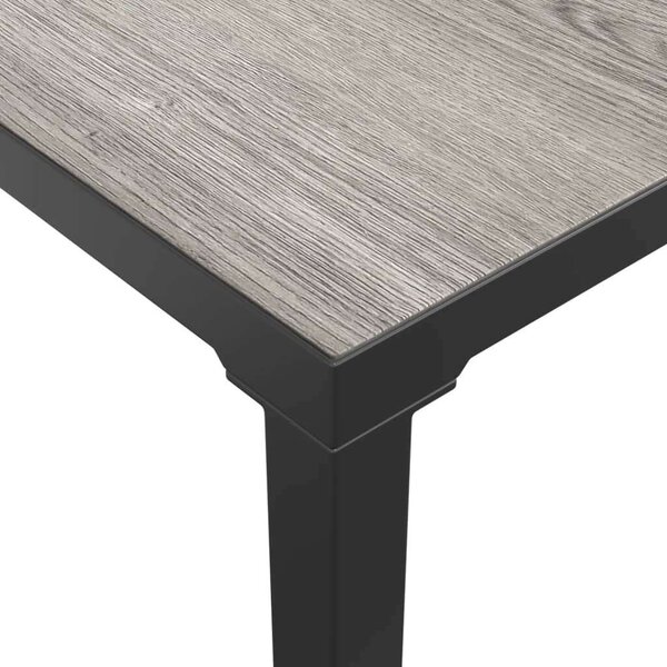Polyrattan Kerti Ülőgarnitúra - 7 részes - Fekete-Szürke