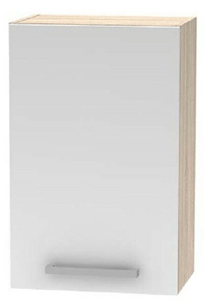 Felsőszekrény 45 1DV, tölgy sonoma/fehér, NOVA PLUS NOPL-024-OH