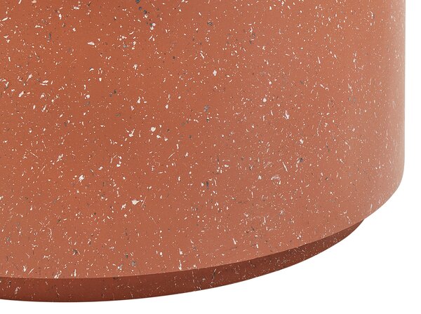 Dohányzóasztal TREZZO 90 cm 90 cm Terrazzo hatású Piros
