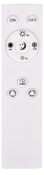 LED mennyezeti lámpa BRAGOTO Távirányítóval Dimmer funkcióval Fém Világosbarna
