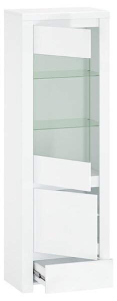 Vitrin 1D1W1S, fehér fényes, LINDY