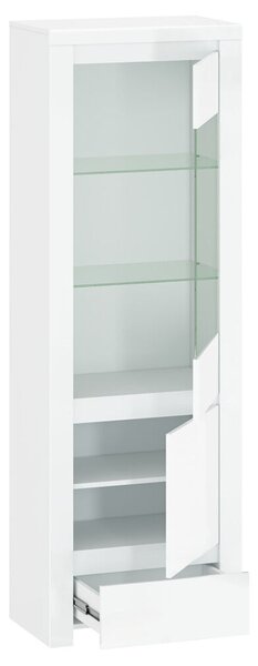 Vitrin 1D1W1S, fehér fényes, LINDY