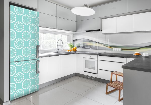 Hűtő matrica Geometriai háttér