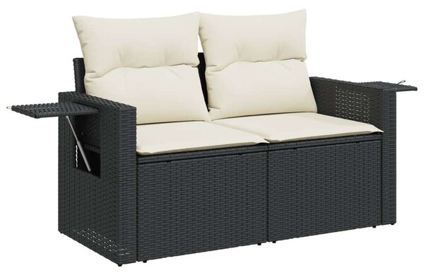 VidaXL Polyrattan Kerti Ülőgarnitúra - 10 részes - Fekete