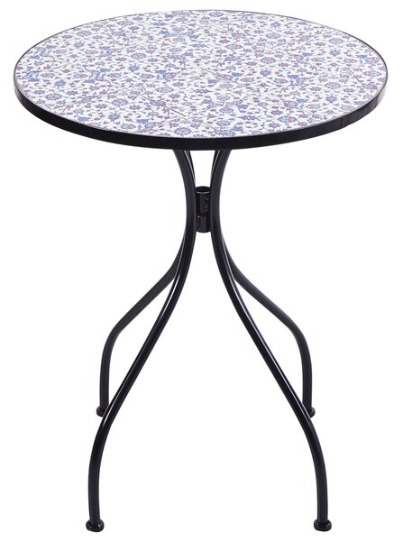 Bisztró asztal CAMPRENA 60 cm 60 cm Fém Fekete
