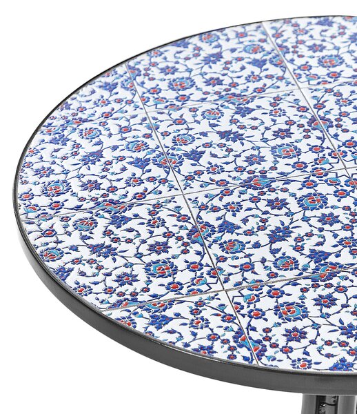 Bisztró asztal CAMPRENA 60 cm 60 cm Fém Fekete