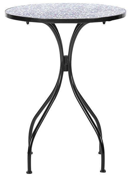 Bisztró asztal CAMPRENA 60 cm 60 cm Fém Fekete