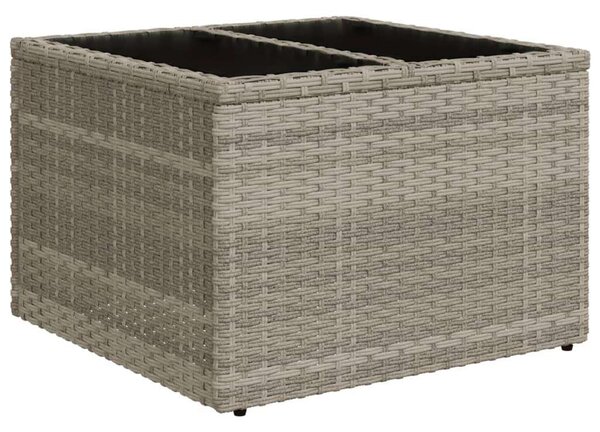 VidaXL Polyrattan Kerti Ülőgarnitúra - 7 részes - Világosszürke