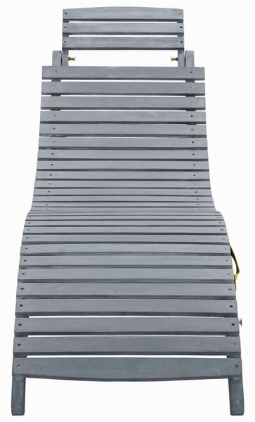 VidaXL Akácfa Napozóágy - Szürke - 190cm