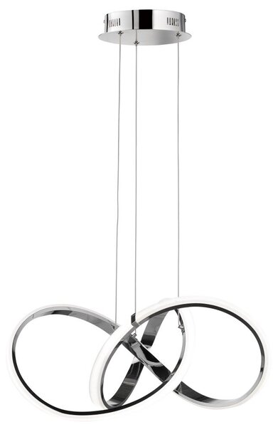 Cosmolight modern LED függeszték tokyo fehér króm cosp01670ch