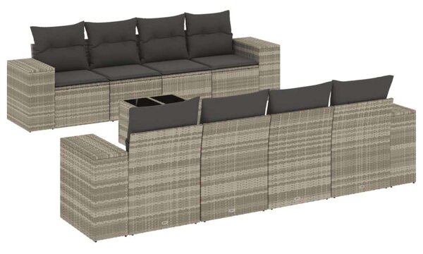 VidaXL Polyrattan Kerti Ülőgarnitúra - 9 részes