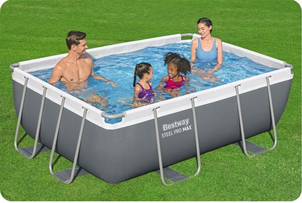 Bestway 56629N keretes kerti medence 282 x 196 x 84 cm 10 az 1-ben (56629N)