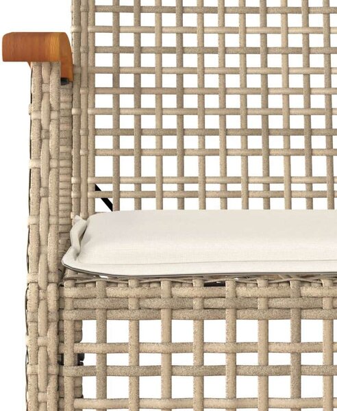 VidaXL Polyrattan Kerti Étkezőgarnitúra - 9 részes