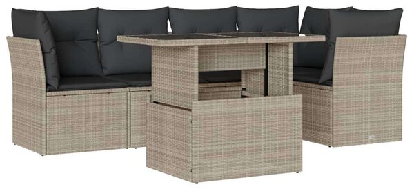 VidaXL Polyrattan Kerti Ülőgarnitúra - 6 részes
