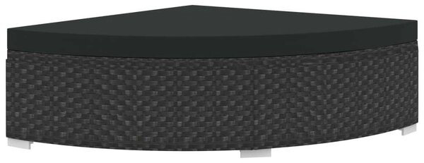 VidaXL Polyrattan Kerti Ülőgarnitúra - 6 részes - Fekete