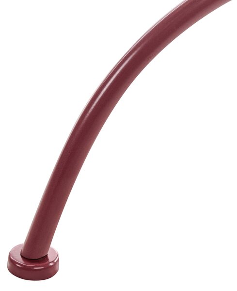 Bisztró asztal ALBINIA 70 cm 70 cm Fém Burgundi