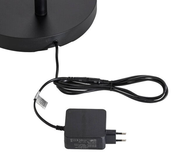 Trio Lighting Barrie LED mennyezeti lámpa olvasólámpával, matt fekete, dimmelhető, Fekete, Nappali / Étkező, fém, Modern