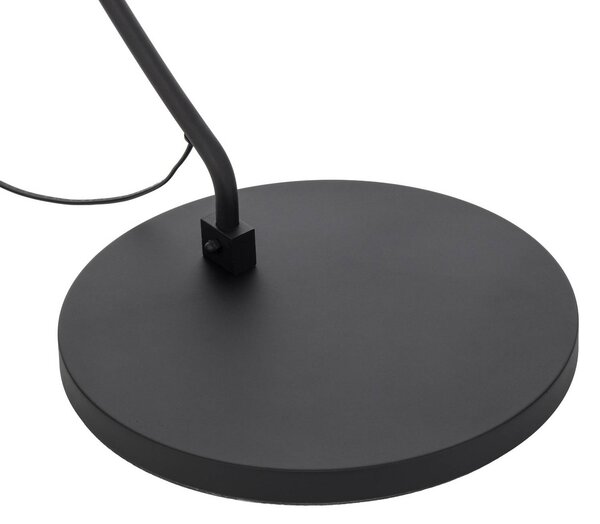 Lindby ívlámpa Jonera, fekete, fém, E27, magasság 185cm, Fekete, Nappali / Étkező, fém, Fiatalos életstílus
