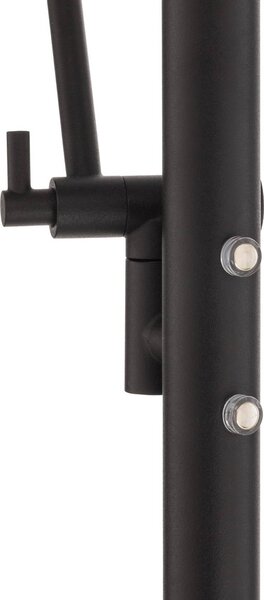 Trio Lighting Barrie LED mennyezeti lámpa olvasólámpával, matt fekete, dimmelhető, Fekete, Nappali / Étkező, fém, Modern