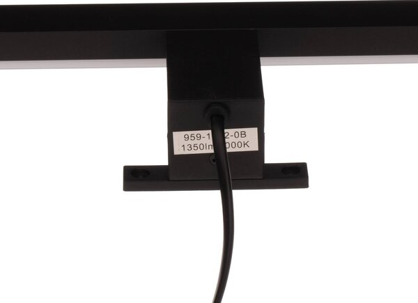 Trio Lighting LED fali lámpa Lino, fekete matt/fehér, Fekete, Fürdőszoba, Alumínium, Modern