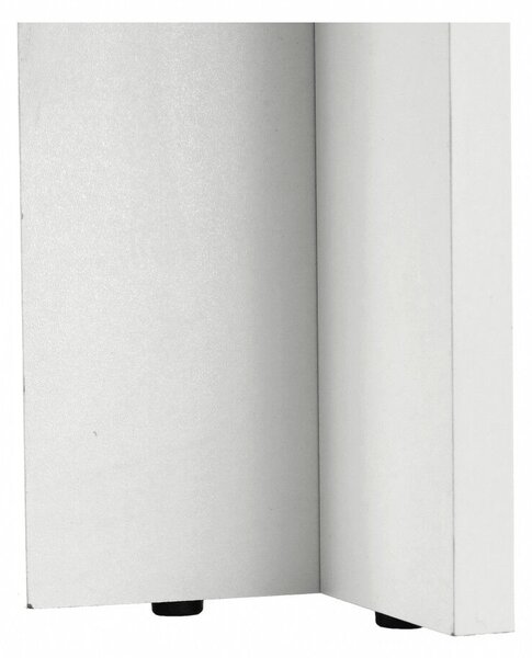 Étkezőasztal, fehér/fekete, 120x80 cm, KRAZ