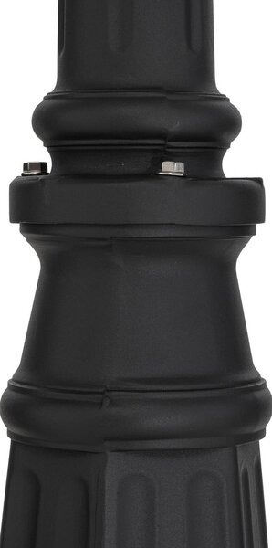 Lindby kültéri lámpa Edana, 211 cm, antracit, E27, IP44, Fekete, Alumínium, Modern