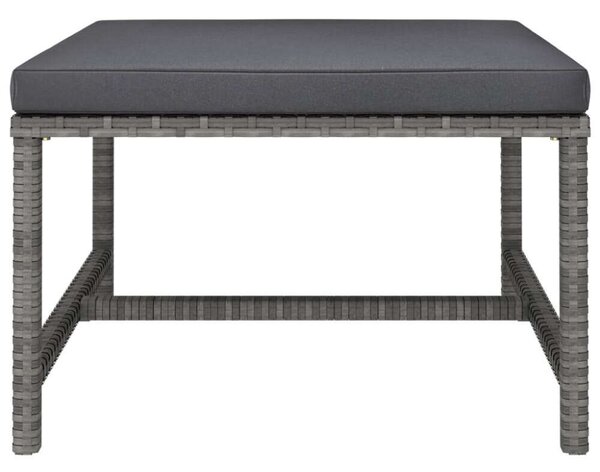 VidaXL Polyrattan Kerti Bútorszett - 8 részes - Szürke