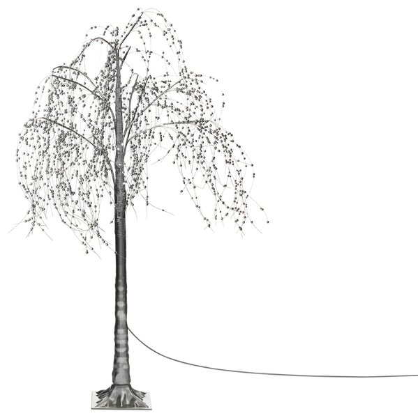 Kültéri dekoráció LED NILLAKA Fa 145 cm Ezüst