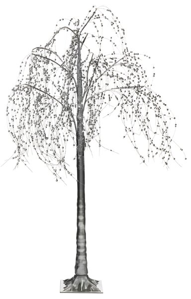Kültéri dekoráció LED NILLAKA Fa 145 cm Ezüst