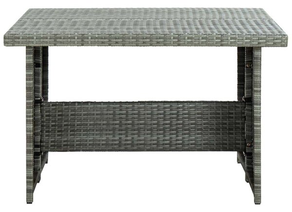 VidaXL 6 részes szürke polyrattan kerti bútorszett párnákkal