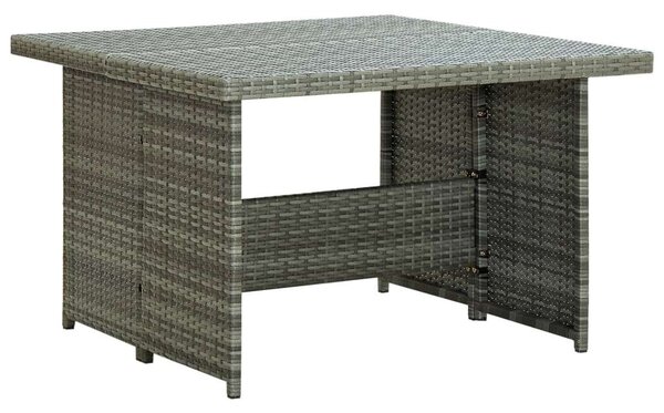 VidaXL 6 részes szürke polyrattan kerti bútorszett párnákkal