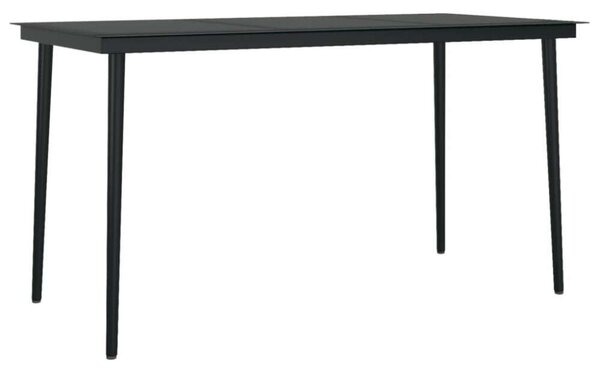 VidaXL 5 részes polyrattan és üveg kerti étkezőgarnitúra párnákkal
