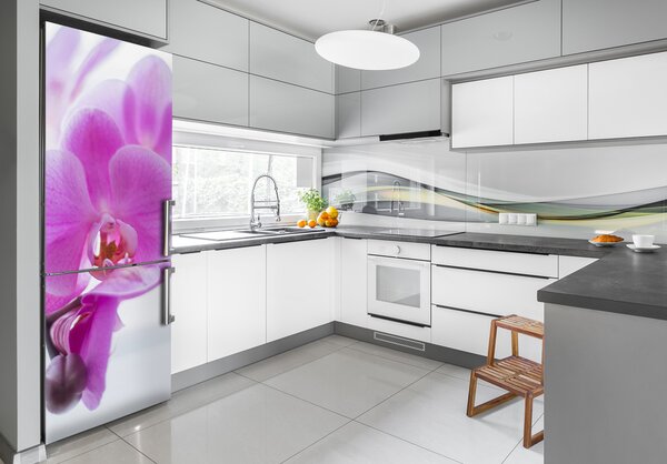 Matrica hűtőre Rózsaszín orchidea