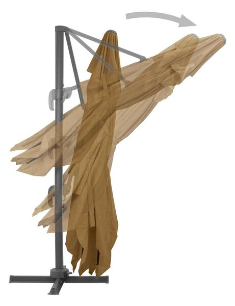 VidaXL Konzolos Napernyő - 400x300 cm - Bézs